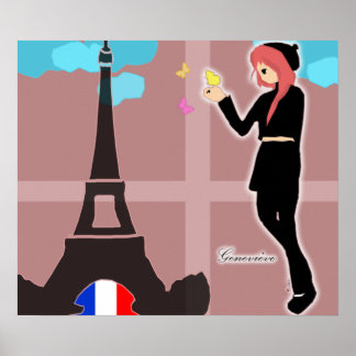 French Girl Poster