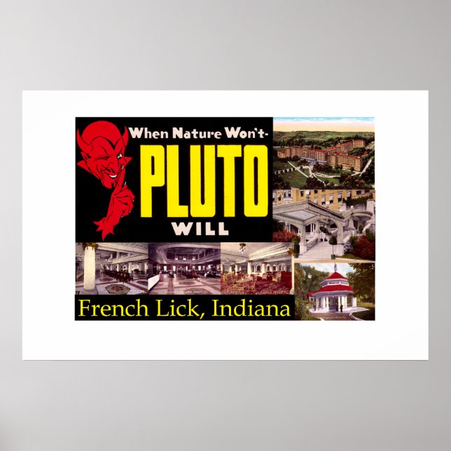 French Lick, Indiana Poster vintage (Devant)
