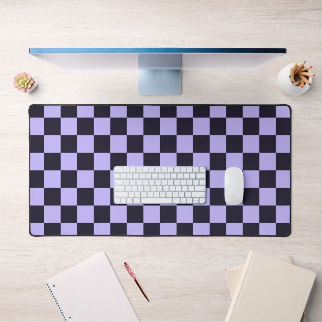 French lilac checkerboard pattern (Bureau 1)