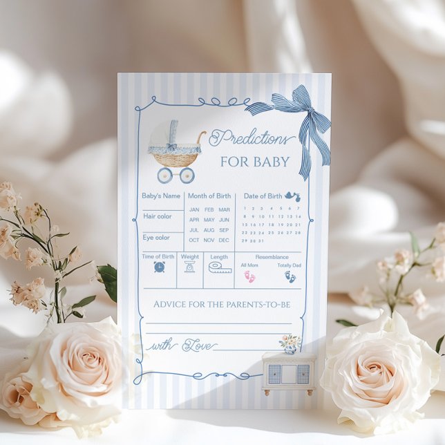 French Vintage Carriage Baby Predictions Advice (Créateur téléchargé)