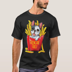 Frenchie Fries French Bulldog T-shirt Hommes Femme