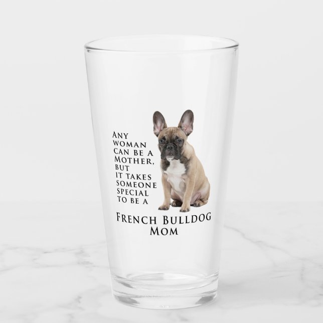 Frenchie Mom Tumbler en verre (Devant)