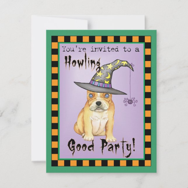 Frenchie Witch Invitation (Devant)