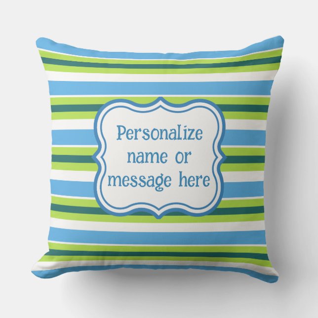 Fréquence estivale personnalisée Coussin extérieur (Recto)