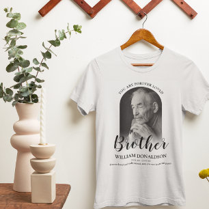 Frère aimé pour toujours   T-Shirt Mémorial Photo