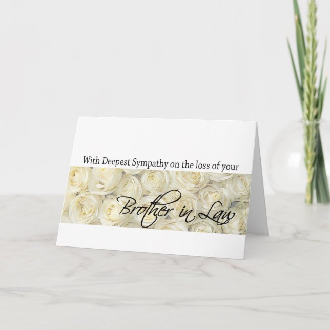 Frère de la perte de droit Carte rose de sympathie (Devant)