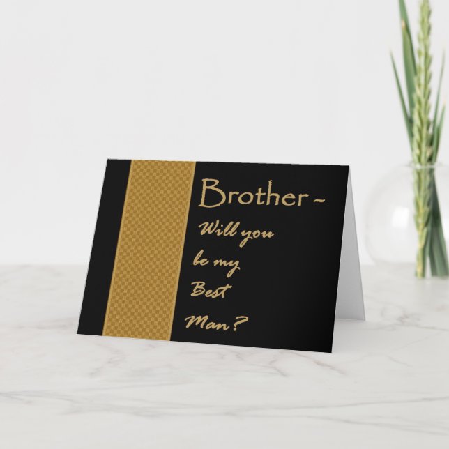 FRÈRE - Invitation de mariage du témoin (Devant)