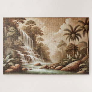 FRESCO WATERFALL JIGSAW PUZZLE - PAYSAGE SERIE
