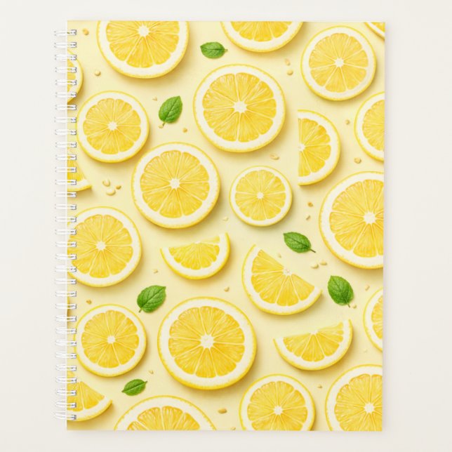 Fresh Lemon Slices Planner (Devant)