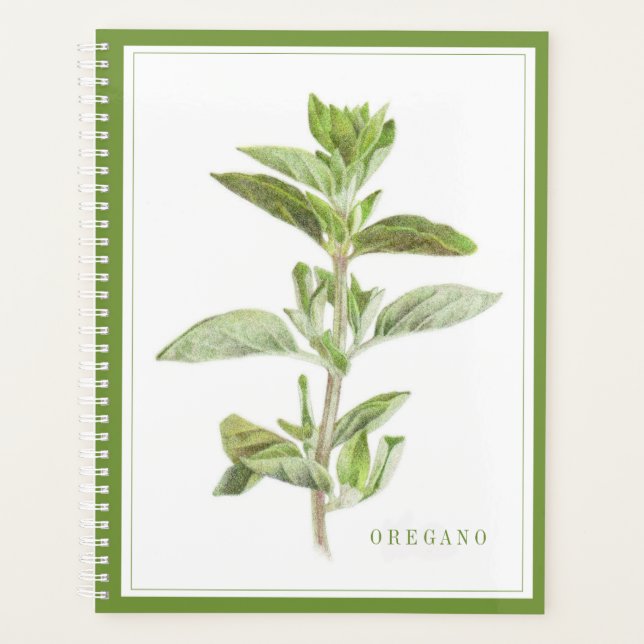 FRESH OREGANO Planificateur 8,5x11 / Vert (Devant)