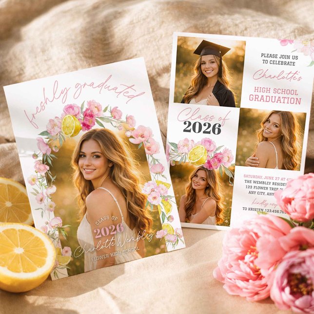 Freshly Graduated Graduation Party Invitation (Créateur téléchargé)