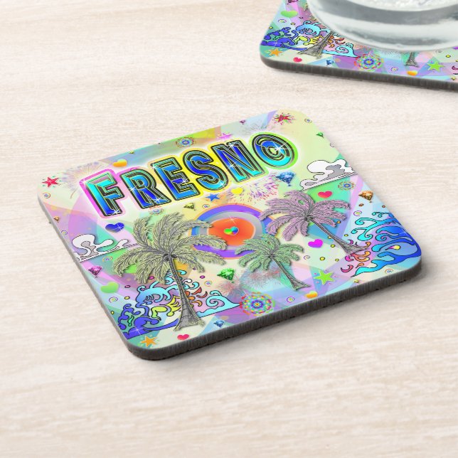 Fresno Deep Dream Dessous de verre (Côté gauche)