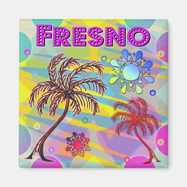 Fresno Happy and Hope Magnet (Devant)