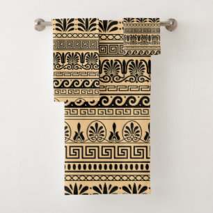 Fret grec, Motif méditerranéen, Brown