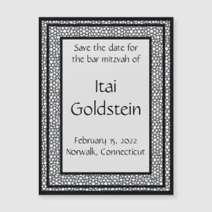 Fretwork Répété Enregistrer l'aimant de date