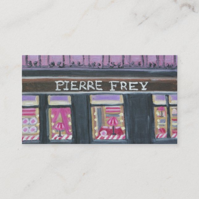 FREY DE PIERRE : CARTE DE VISITE DE PARIS (Devant)
