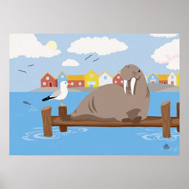 Freya le Walrus - Poster (Devant)