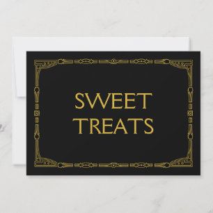 "Friandises" Panneau de mariage de style Art déco