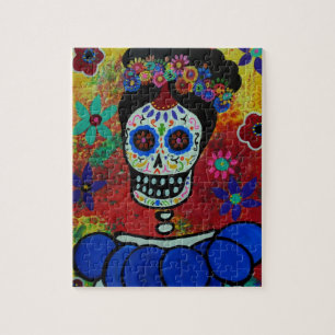 Frida Dia de Los Muertos Puzzle