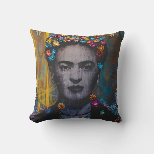 Frida Kahlo hommage coussin II (Recto)