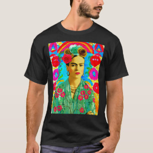 Frida Kahlo, T-shirt classique coloré à la florale
