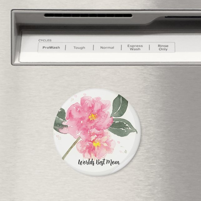 Fridge Magnet Camelia Worlds Best Maman (In Situ (Lave-vaisselle))