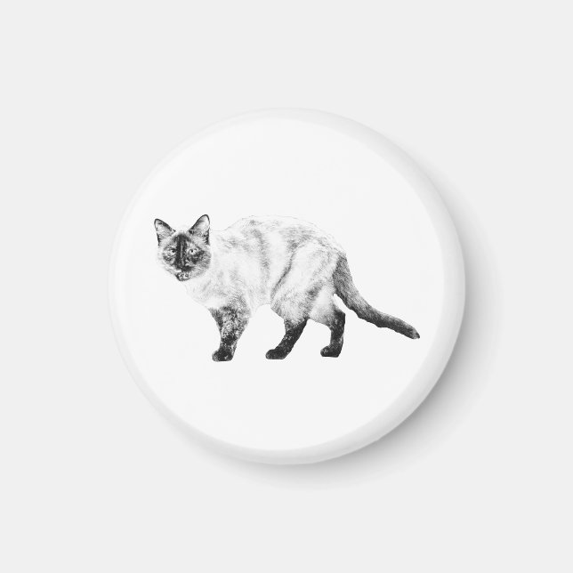 Fridge Pal, Chat ombré aimant (Devant)
