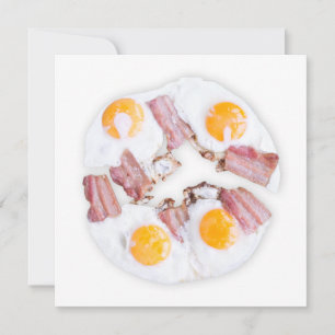 Fried eggs with bacon