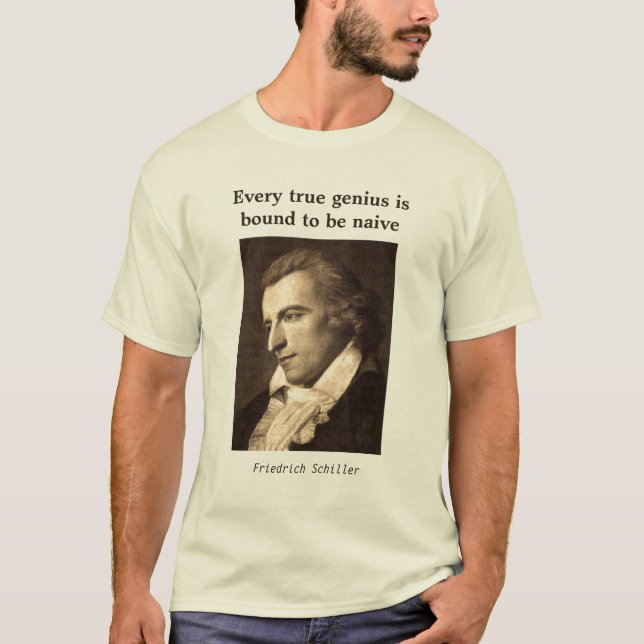 Friedrich Schiller - génie naïf - T-shirt (Devant)