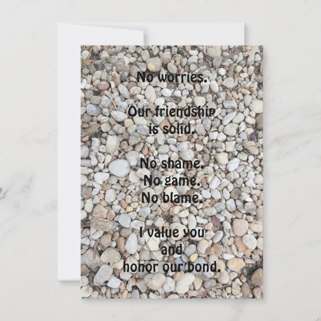 Friend Encouragement Carte de voeux plate (Devant)