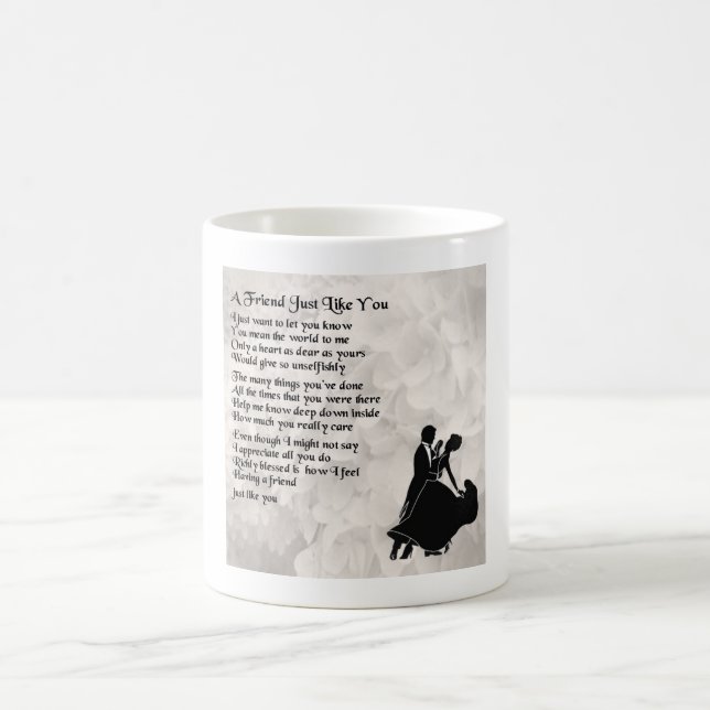 Friend Poem Mug - Dansers de bal Design (Centre)