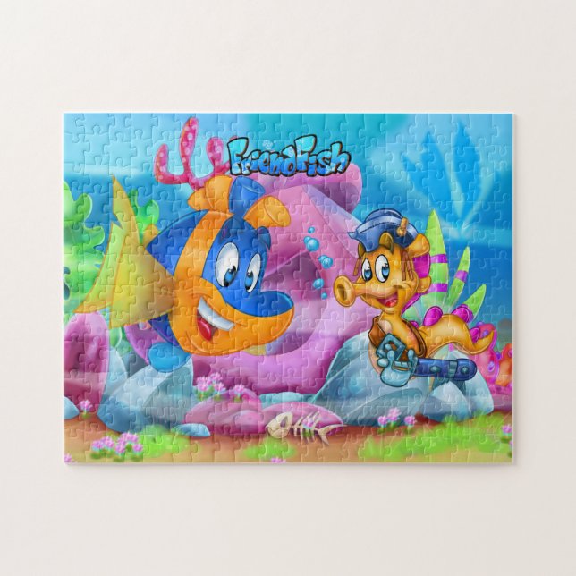 🐟 FriendFish Jeu de pêche Puzzle 🎣 (Horizontal)