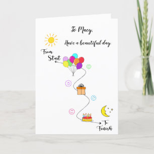 Friends Family Ajouter un nom Bonne carte d'annive