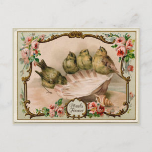 Friends Forever Bird Reproduction Vintage Carte po