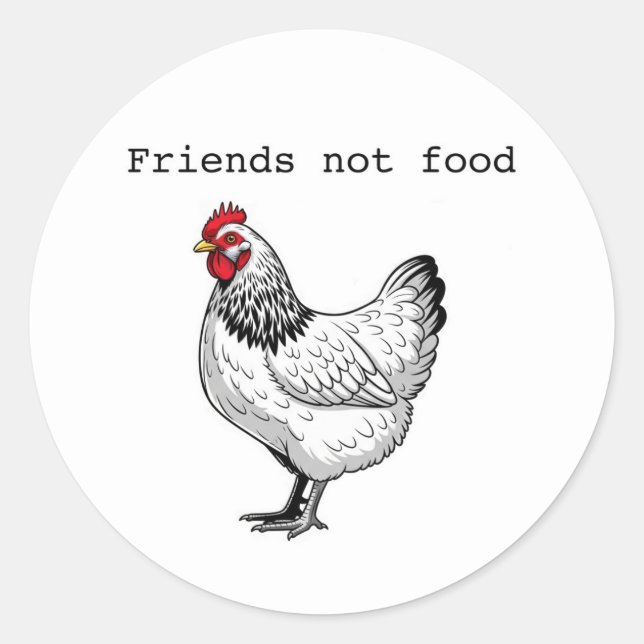 Friends not food sticker (Devant)