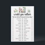 Friends Party Voudriez-vous modifier le jeu<br><div class="desc">Achetez ce jeu à thème de voyage modifiable et profitez de la haute qualité que vous préférez carte pour votre événement! C'est un modèle de jeu,  Vous pouvez changer les questions comme vous le souhaitez! Aquarelle de voyage thème design.</div>
