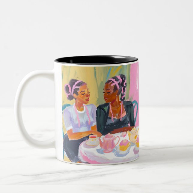 Friendship at Tea Time Mug (Gauche)