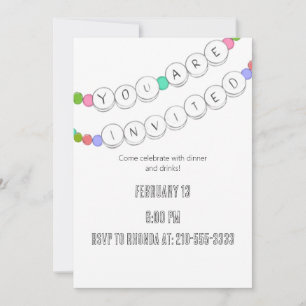 Friendship Bracelet Dames Night Invitation