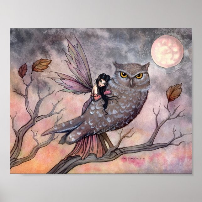Friendship Fairy and Owl Poster (Devant)