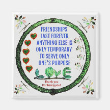 Friendship Magnet to keep friends pulled together 