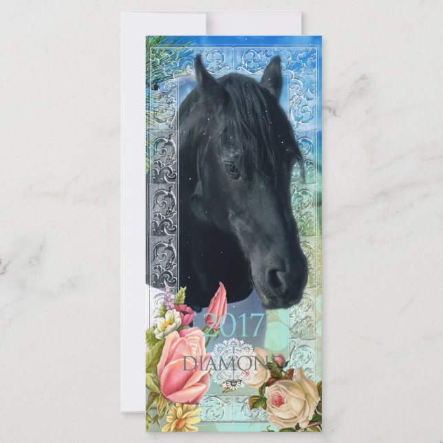 Friesian DIAMOND ~ Carte Calendrier (Devant)