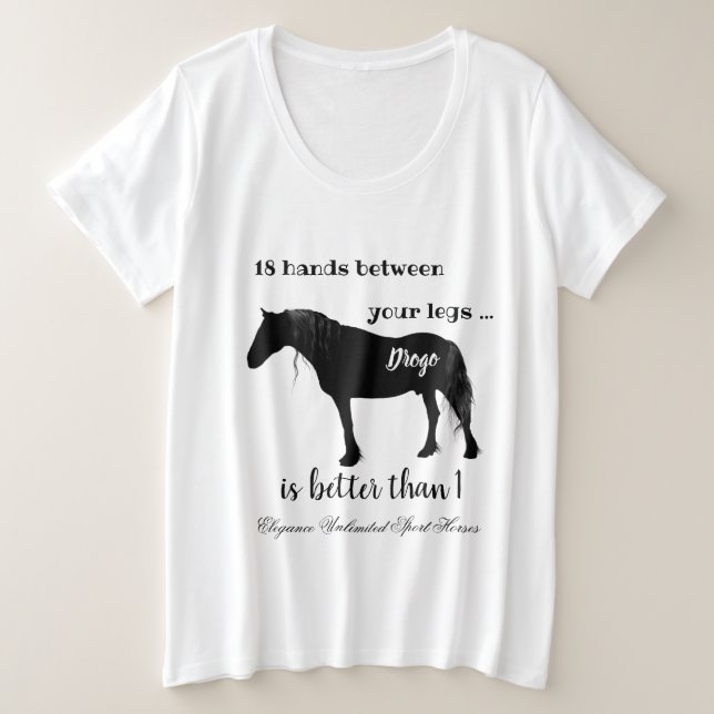 Friesian Horse Lover's Funny Dire 2 (Design devant)