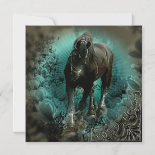 Friesian Stallion ~ Carte de voeux