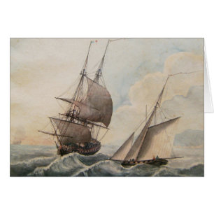 Frigate dans une houle 17ème siècle