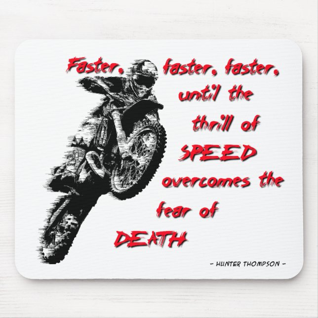 Frisson de Vitesse - Tapis de Souris Motocross Dir (Devant)