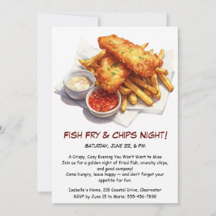 Friture de poisson & frites – Invitation décontrac