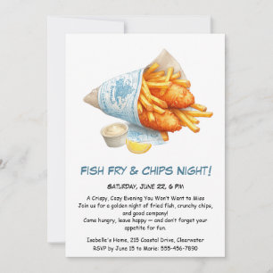 Friture de poisson & frites – Invitation décontrac