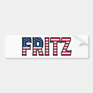 Fritz Nom Prénom USA Autocollant Sticker Voiture