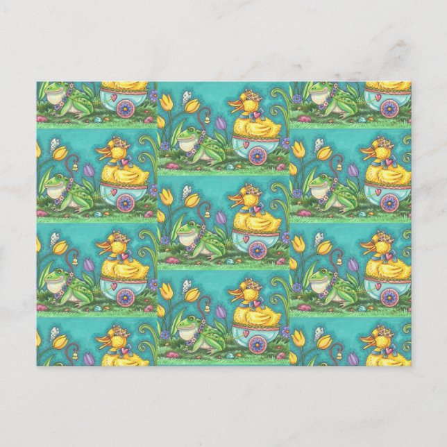 FROG ET ROYAL DUCKLING. CARTE POSTALE WHIMSICAL EA (Devant)