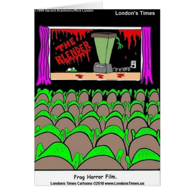 Frog Horror Film Funny Tees Mugs Cards More (Devant)